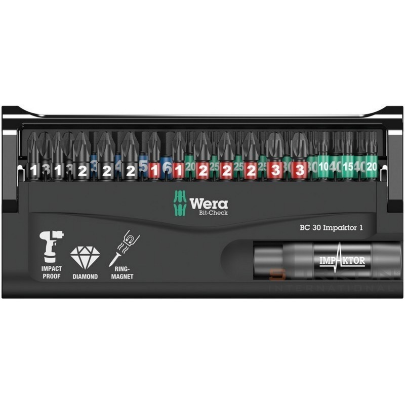 Wera Bit-Check 30 Impaktor bits seti 1 05057690001
