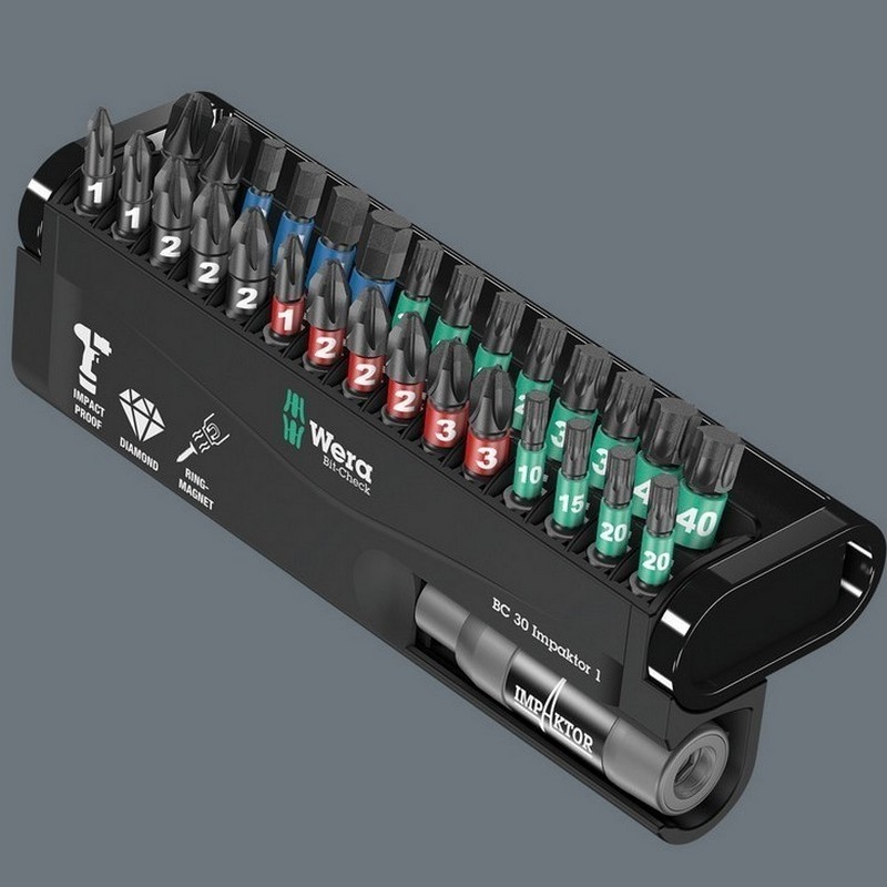 Wera Bit-Check 30 Impaktor bits seti 1 05057690001
