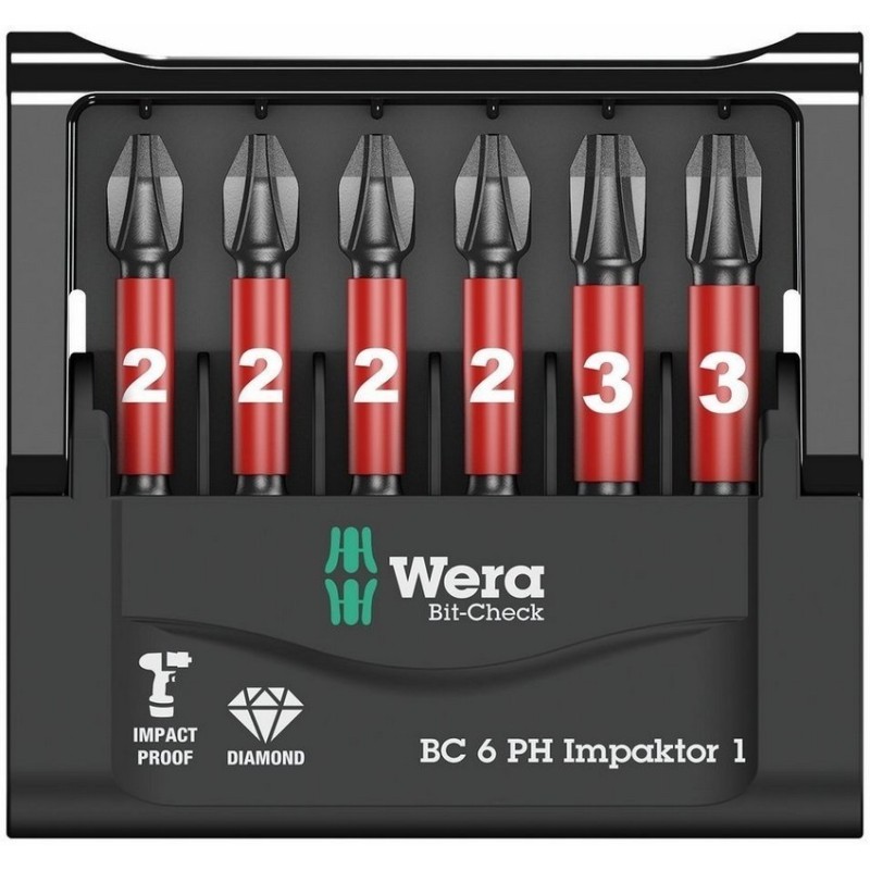 Wera Bit-Check 6 Impaktor Yıldız Bits Seti 1 05057691001