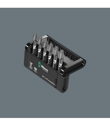 Wera Bit-Check 6 Impaktor Pozidriv Bits Seti 1 05057692001