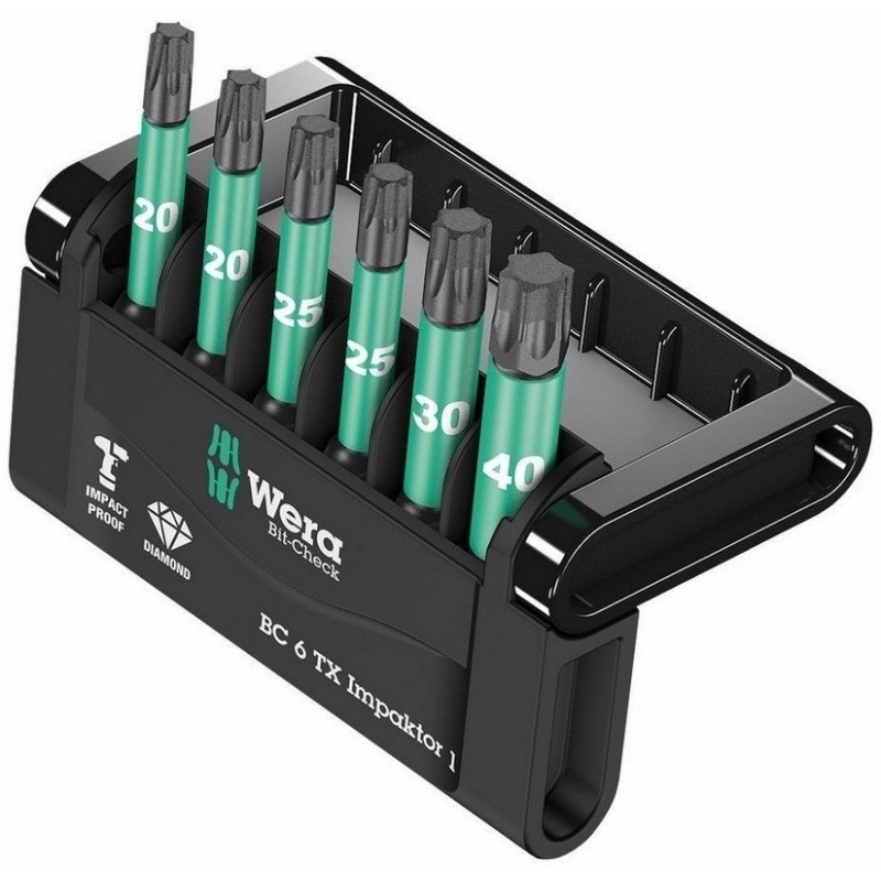 Wera Bit-Check 6 Impaktor Torx Bits Seti 1 05057693001
