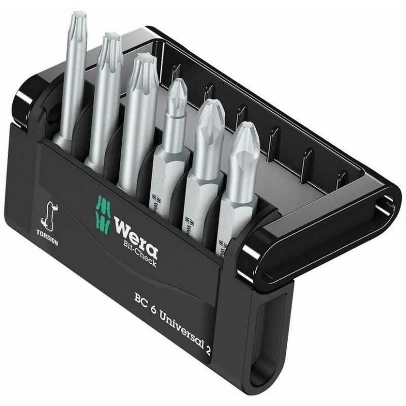 Wera Bit-Check 6 Universal 2 SB Bits Seti 05073638001
