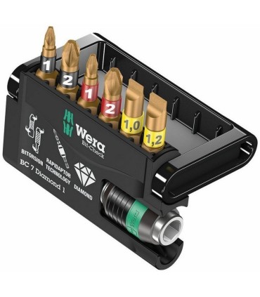Wera Bit-Check 7 Diamond 1 Bitorsion Bits Seti 05057416001
