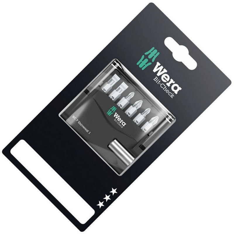 Wera Bit-Check 7 SB Universal 1 Bits Seti 05073406001