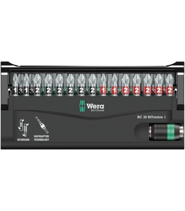 Wera Bits Seti Bitorsion 1 Bit-Check 30 05057430001