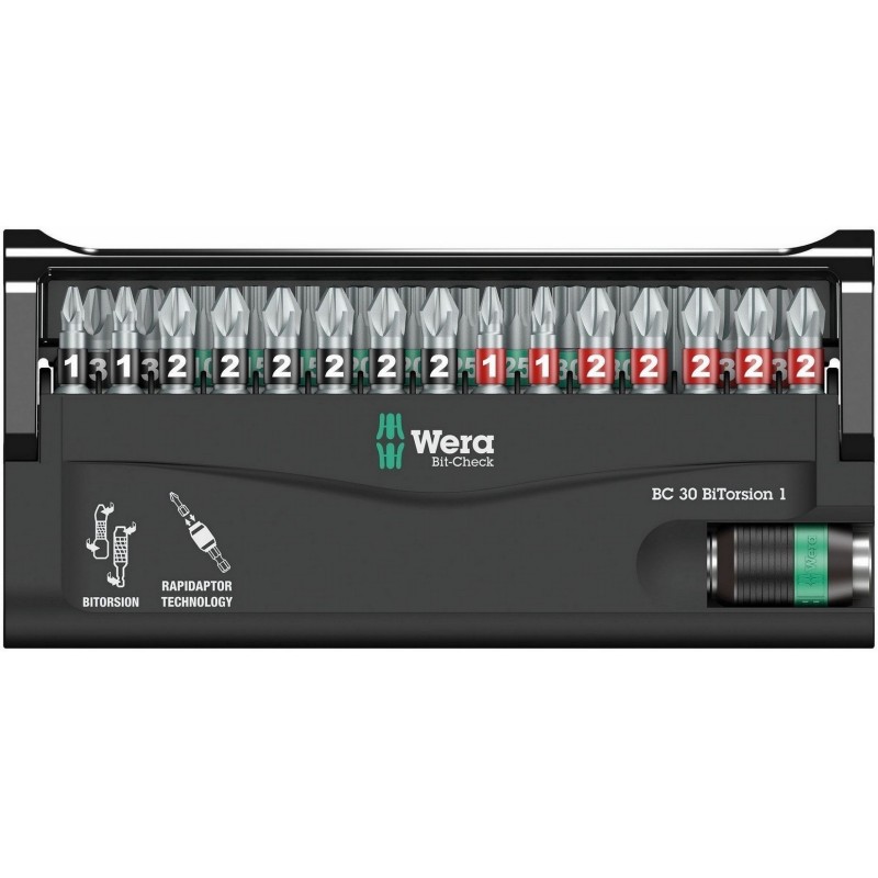 Wera Bits Seti Bitorsion 1 Bit-Check 30 05057430001