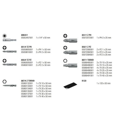 Wera Bits Seti Bit-Safe 43 Universal 1 05057450001