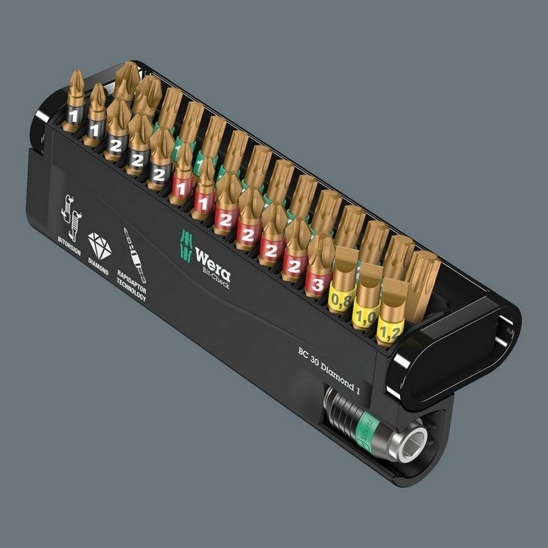 Wera Bits Seti Elmas 1 Bit-Check 30 05057431001