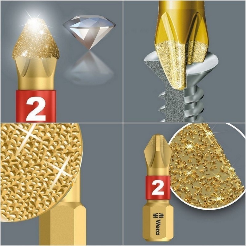 Wera Bits Seti Elmas 1 Bit-Check 30 05057431001