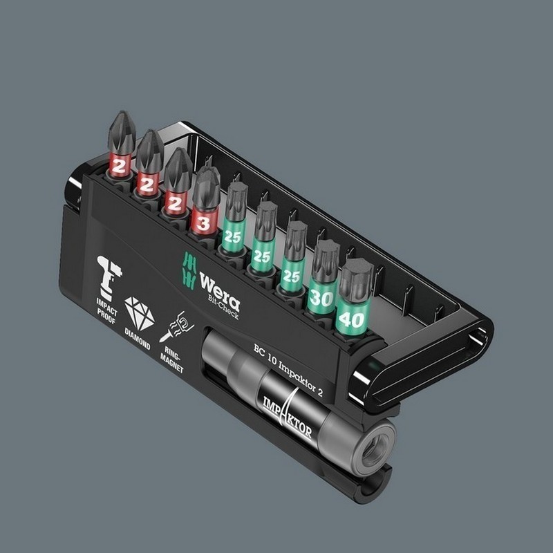 Wera Bit-Check 10 Impaktor Yıldız Torx Bits Seti 2 05057682001