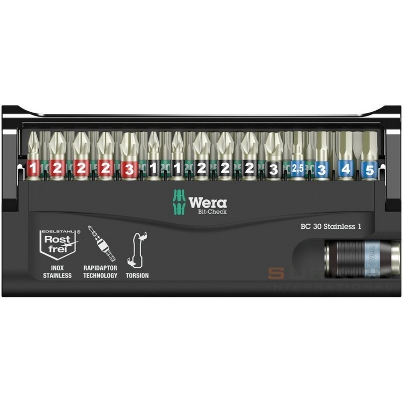 Wera Bit-Check 30 Stainless Bits Seti 1 05071109001