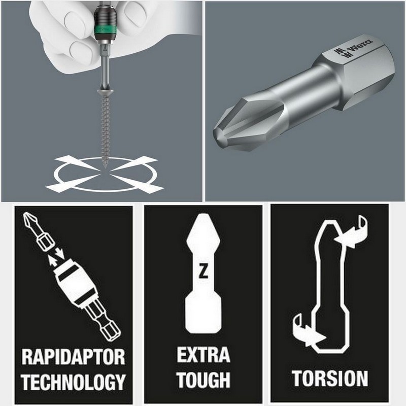 Wera Bit-Safe 61 Universal 1 Bits Seti 05057122001