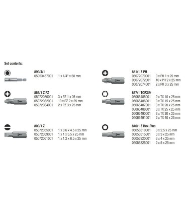 Wera Bit-Safe Klasik 4 Bits Seti 05057127001