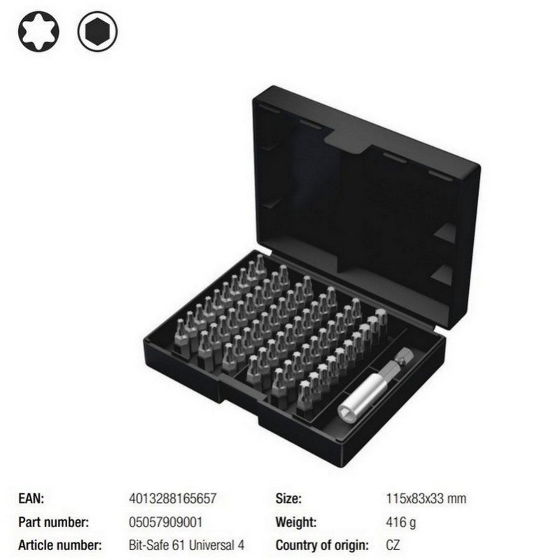 Wera Bit-Safe Klasik 9 Bits Seti 05057909001