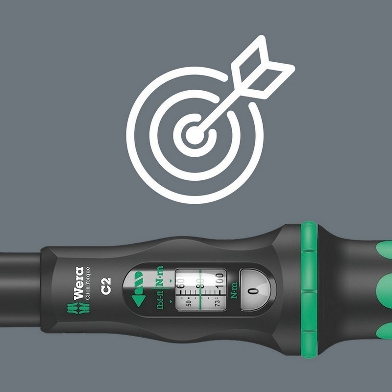 Wera Click-Torque C2 Tork Anahtarı 20-100Nm Cırcır 1/2" 05075621001