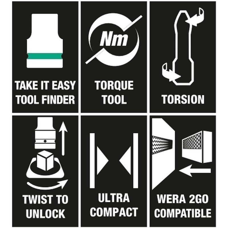 Wera Click-Torque C3 Torkmetre Seti 2 40-200Nm Cırcır 1/2" 05075681001