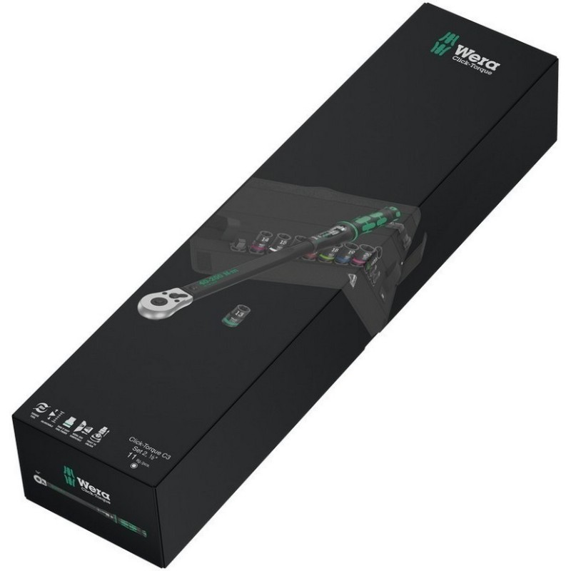 Wera Click-Torque C3 Torkmetre Seti 2 40-200Nm Cırcır 1/2" 05075681001