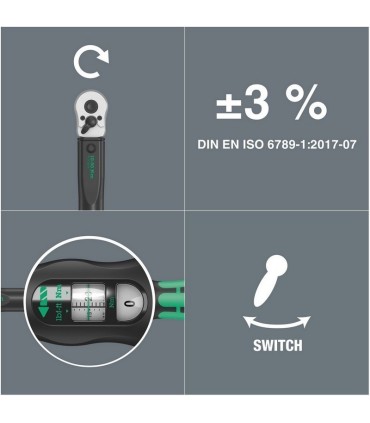 Wera Click-Torque C3 Tork Anahtarı 40-200Nm Cırcır 1/2" 05075622001