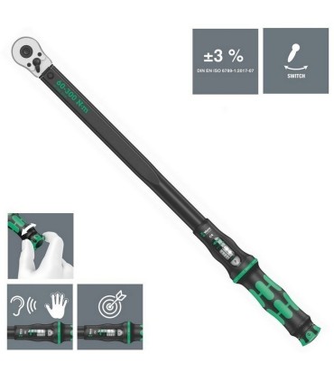 Wera Click-Torque C4 Tork Anahtarı 60-300Nm Cırcır 1/2" 05075623001