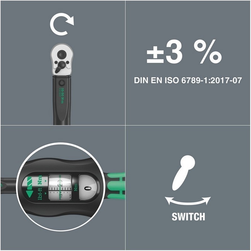 Wera Click-Torque C4 Tork Anahtarı 60-300Nm Cırcır 1/2" 05075623001