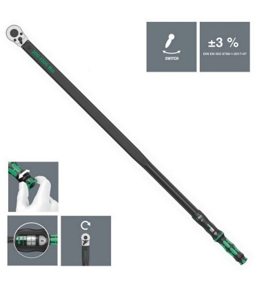 Wera Click-Torque E1 Tork Anahtarı 200-1000Nm Cırcır 3/4" 05075630001