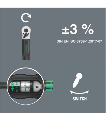 Wera Click-Torque E1 Tork Anahtarı 200-1000Nm Cırcır 3/4" 05075630001