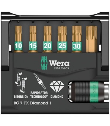 Wera Bit-Check 7 Elmas Uçlu Torx Bits Seti  05057415001
