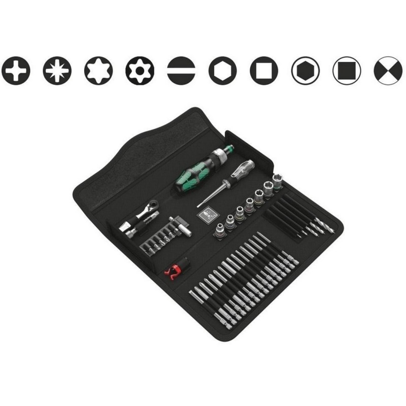 Wera H1 Ağaç İşleri Alet Seti Kraftform Kompakt 05135939001