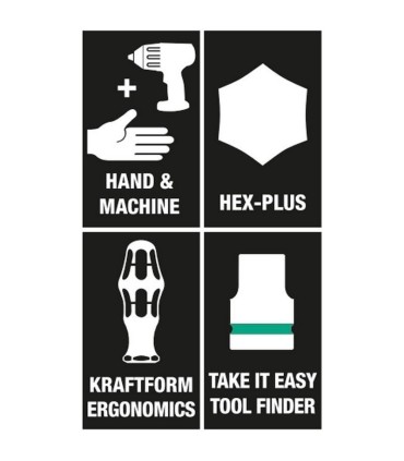 Wera H1 Ağaç İşleri Alet Seti Kraftform Kompakt 05135939001