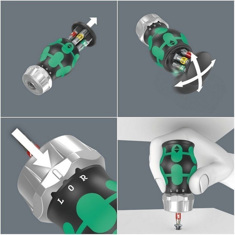 Wera KF Kompakt Stubby RA1 Tornavida Bits Seti 05008883001
