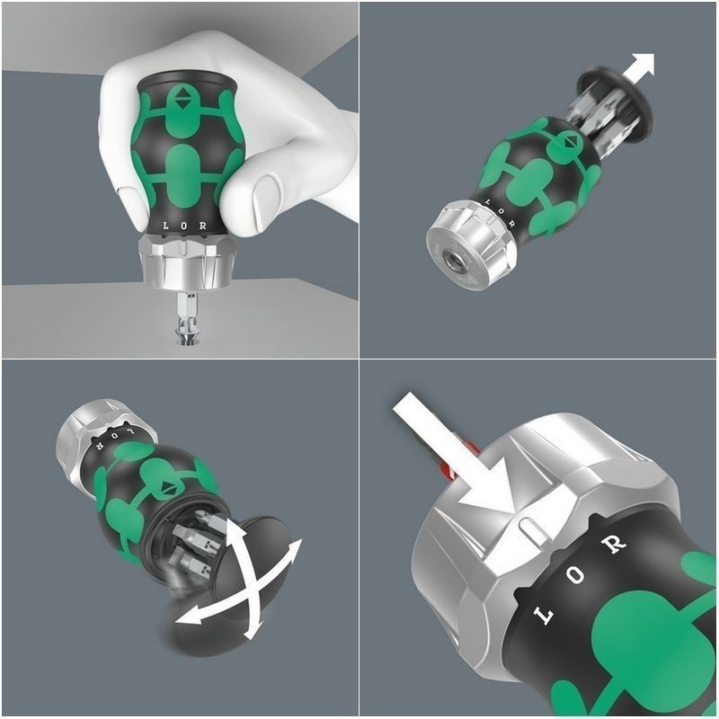 Wera KF Kompakt Stubby RA4 Tornavida Bits Seti 05008886001
