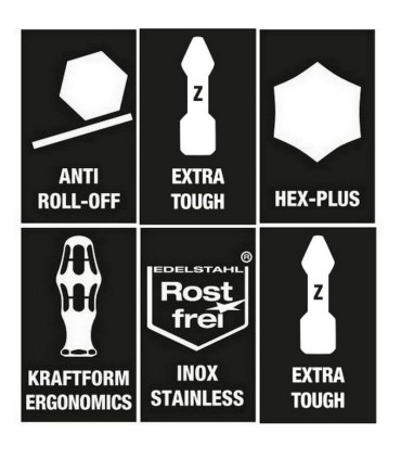 Wera KF Kompakt Stubby RA4 Tornavida Bits Seti 05008886001