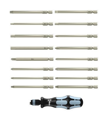 Wera KF Kompakt 60 Paslanmaz Tornavida Bits Seti 18P 05071116001