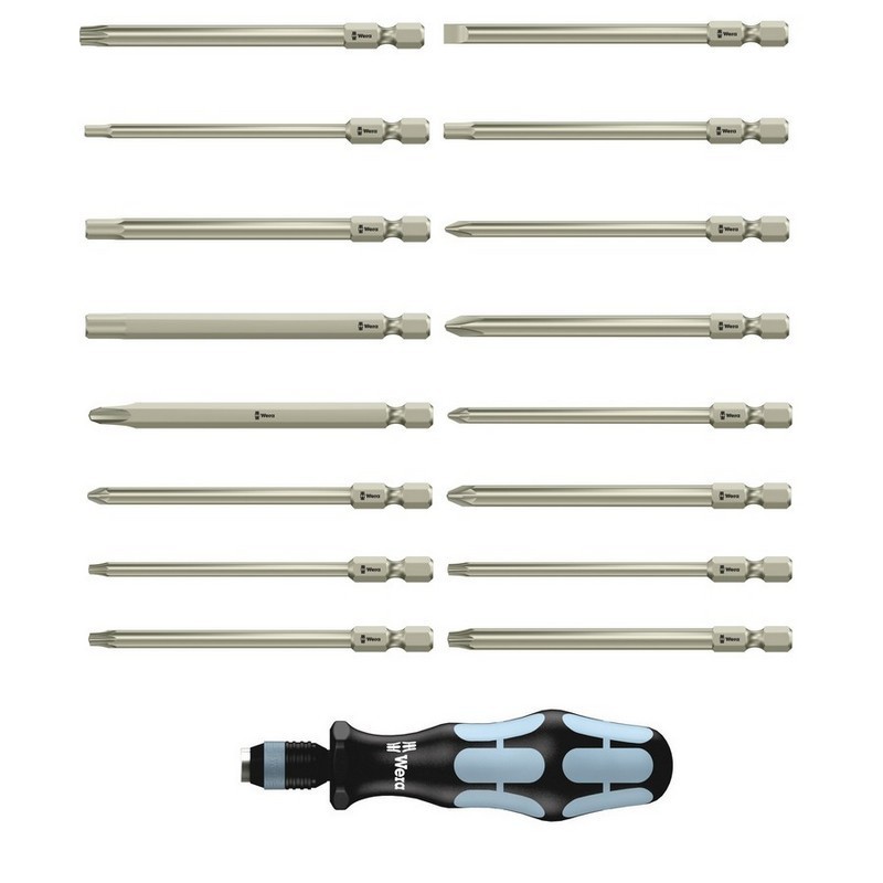 Wera KF Kompakt 60 Paslanmaz Tornavida Bits Seti 18P 05071116001