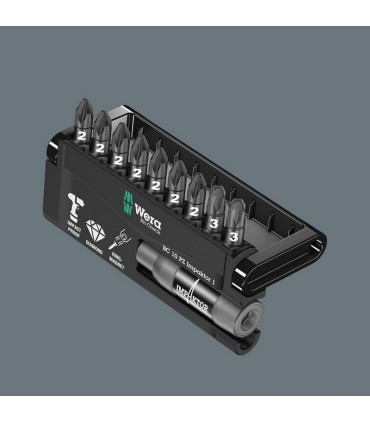 Wera Bit-Check 10 Impaktor Pozidriv Bits Seti 1 05057684001