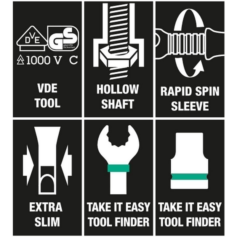 Wera SH1 Tesisatçı Tamir Alet Seti 05135927001