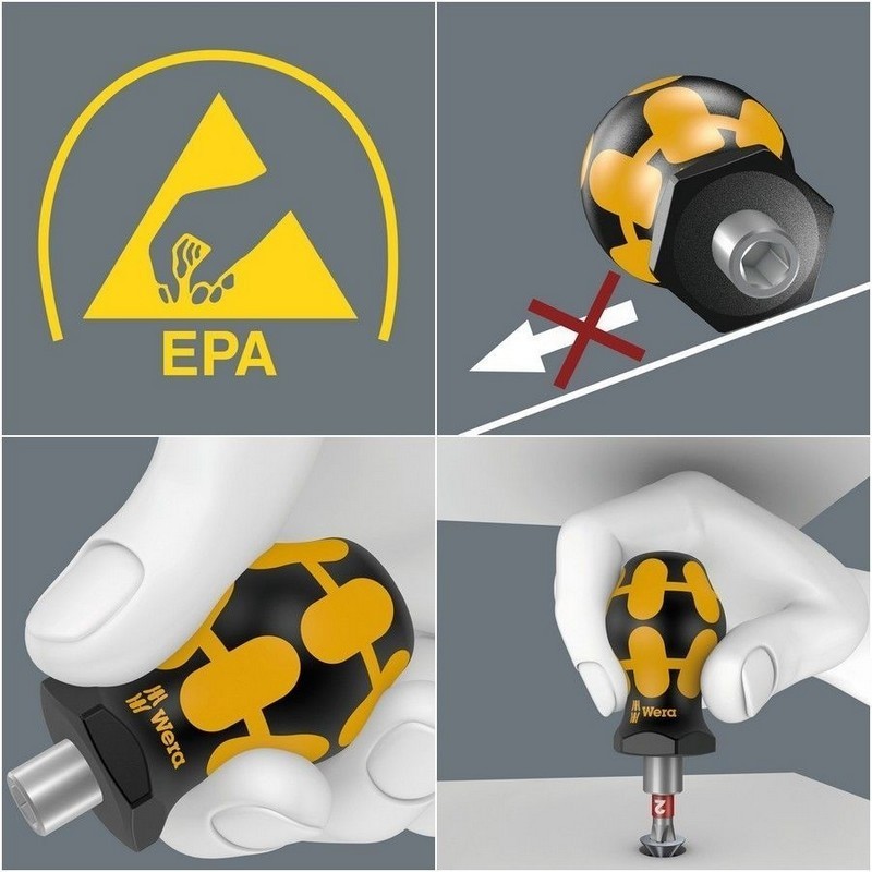 Wera Stubby ESD Tornavida Bits Seti 1 05057472001