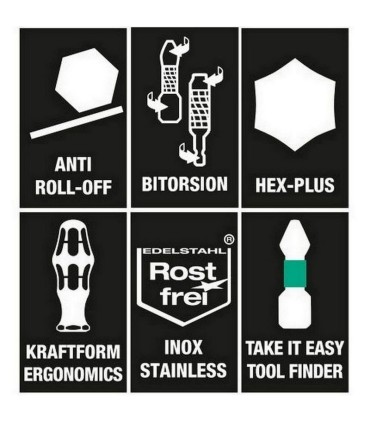Wera Stubby Magazine Tornavida Bits Seti 2 05008874001