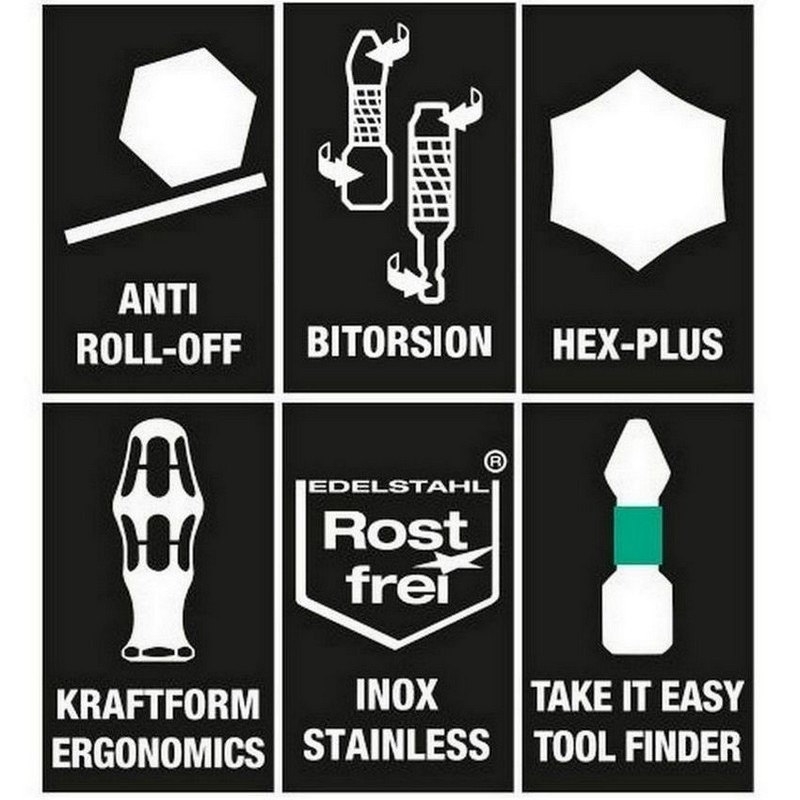 Wera Stubby Magazine Tornavida Bits Seti 2 05008874001