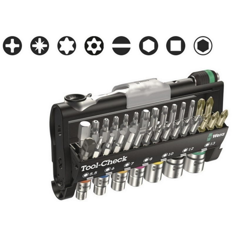 Wera Tool-Check 1 Zyklop Mini Cırcır Seti 05073220001