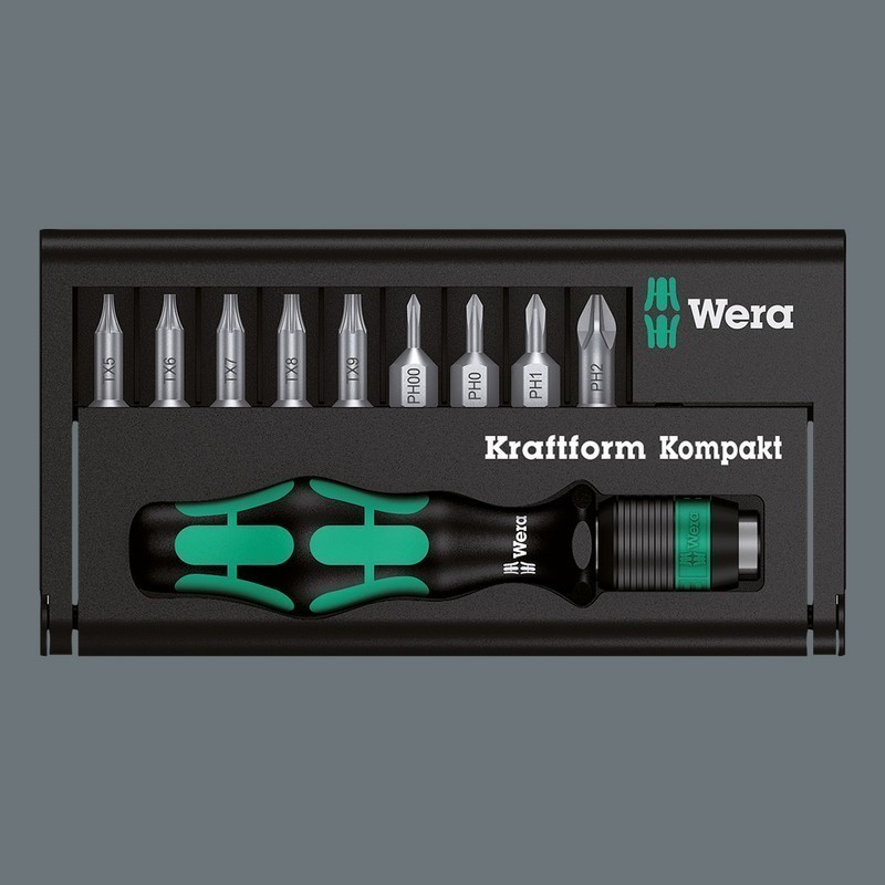 Wera Tornavida Bits Seti Kraftform Kompakt 10 05056653001