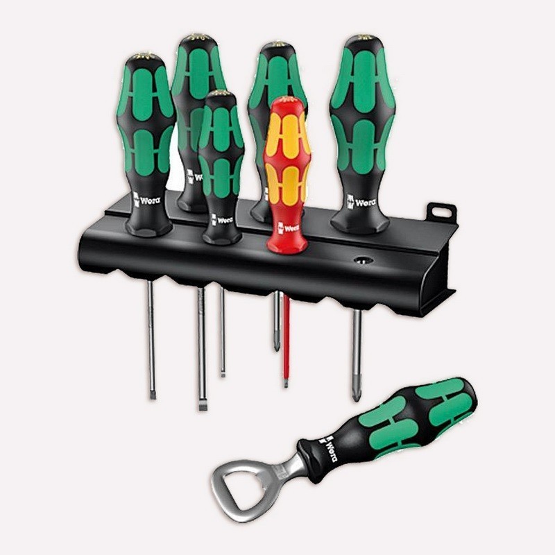 Wera 335/350/160i Düz Yıldız Tornavida Seti 6P Açacaklı 05203775001