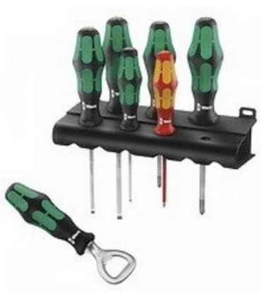 Wera 335/350/160i Düz Yıldız Tornavida Seti 6P Açacaklı 05203775001