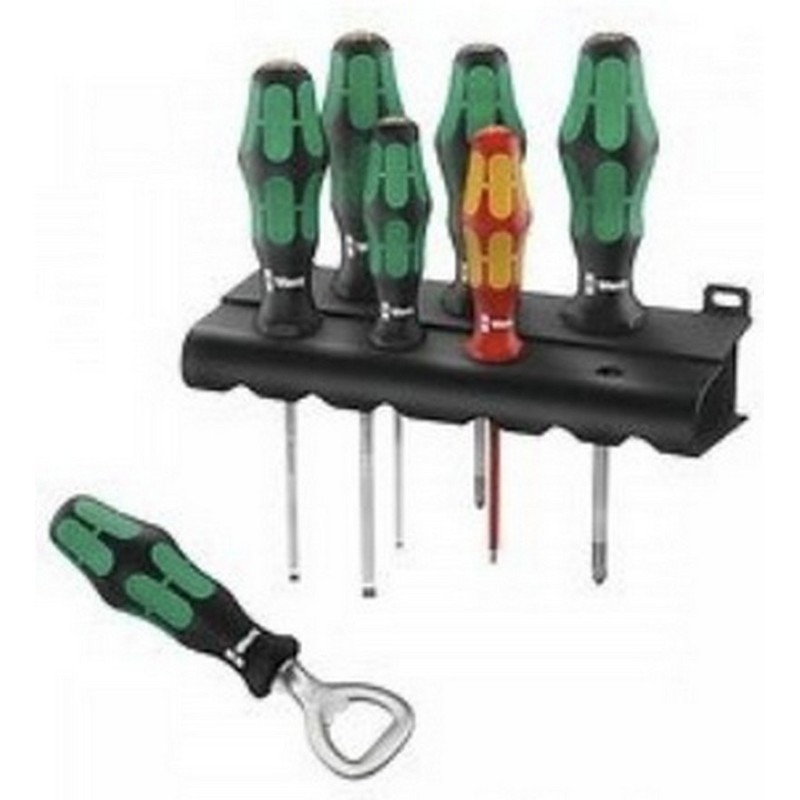 Wera 335/350/160i Düz Yıldız Tornavida Seti 6P Açacaklı 05203775001