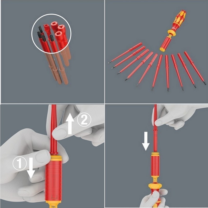 Wera VDE 16 Torklu Tornavida 1,2-3,0Nm İnce Uçlu Set 05135906001