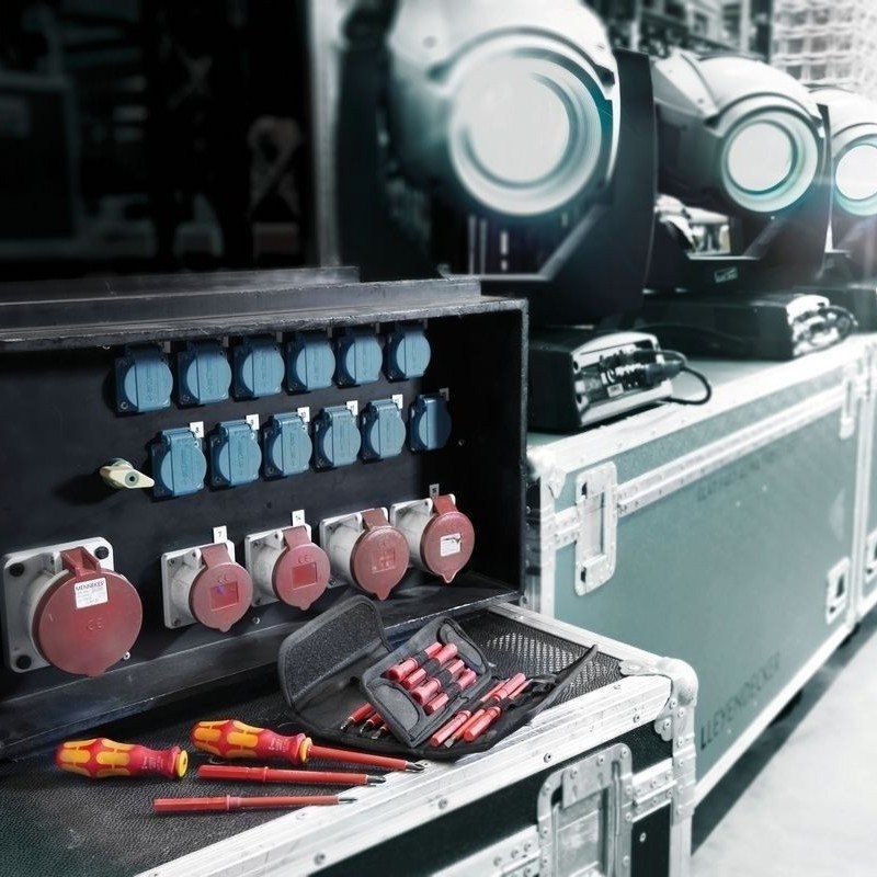 Wera VDE 17 KF Kompakt Elektrikçi Ekstra İnce Tornavida Seti 05136027001