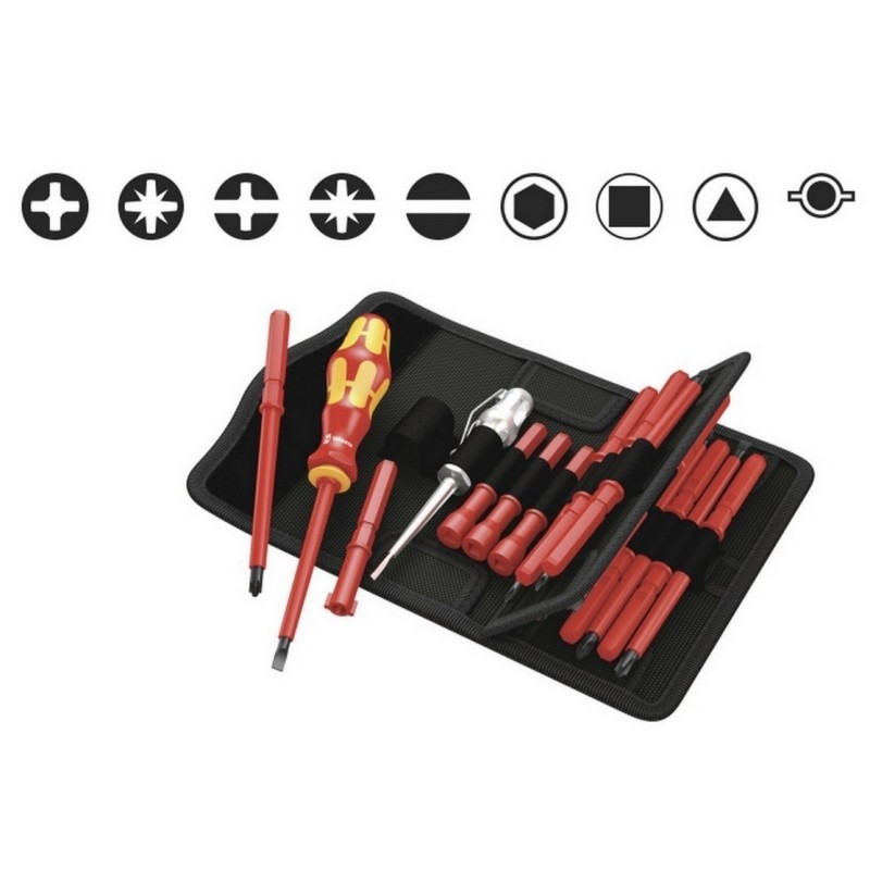 Wera VDE 18 KF Kompakt Elektrikçi Tornavida Seti 1 05003471001