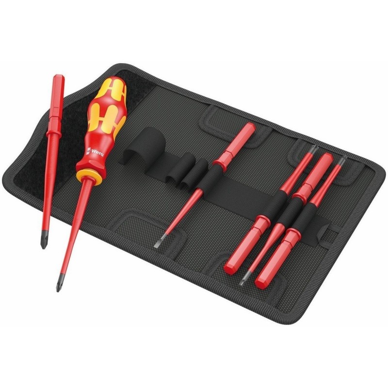 Wera VDE 7 KF Elektrikçi İnce Uçlu Tornavida Seti 05003475001