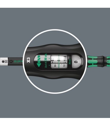 Wera Click-Torque X3 9x12 Değişken Uçlu Torkmetre 20-100Nm 05075653001