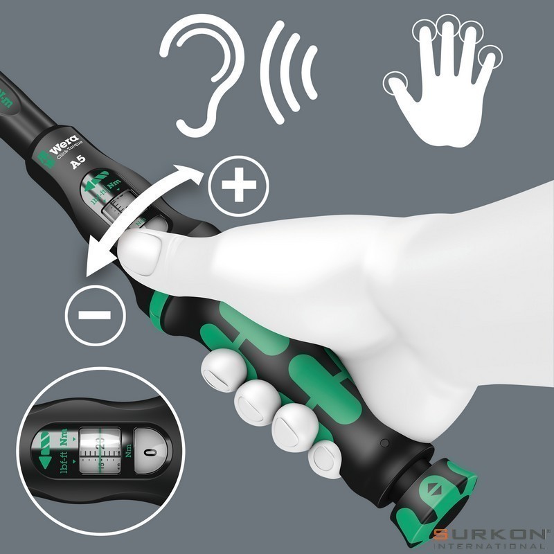 Wera Click-Torque X5 14x18 Değişken Uçlu Torkmetre 60-300Nm 05075655001